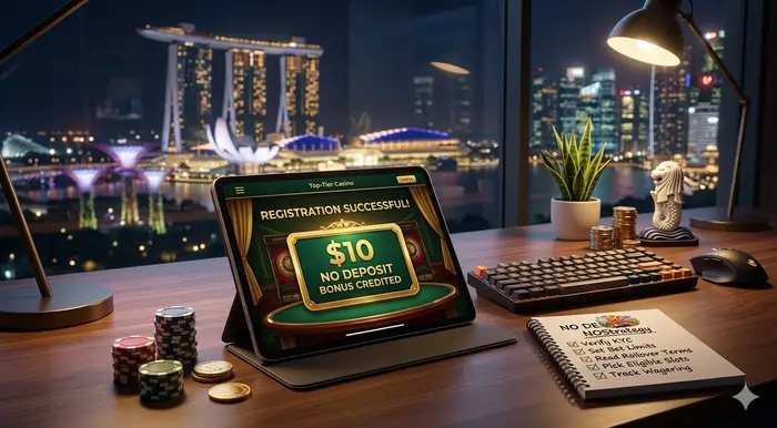 Tablet screen showing a successful sign up for a bonus and are no deposit bonuses worth it guide.