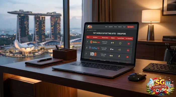 Comparison dashboard of the best World Cup 2026 betting sites Singapore for local players.